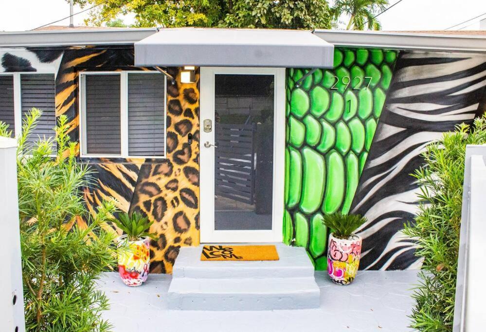 Unique Miami Art Escape W/ Hottub, Arcade & Murals Buitenkant foto